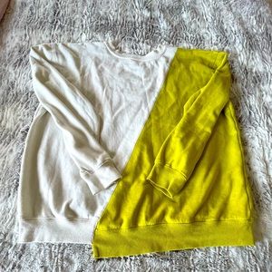 Anthropologie split hem sweatshirt